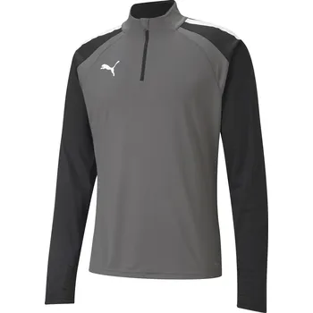 Pánská mikina Pánská mikina PUMA TEAMLIGA 1/4 ZIP TOP 657236_13 SMOKED PEARL/PUMA WHITE XS