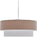 Bílé/béžové závěsné svítidlo s textilním stínidlem ø 40 cm Bianella – Kave Home ID_1760116