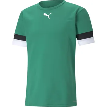 Pánské tričko Pánský fotbalový dres PUMA TEAMRISE JERSEY 704932_05 PEPPER GREEN/PUMABLACK/WHITE S