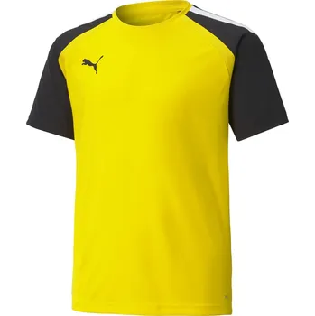 Chlapecké tričko Dětské funkční triko PUMA TEAMPACER JERSEY JR 704926_07 CYBER YELLOW/ BLACK/ WHITE 128