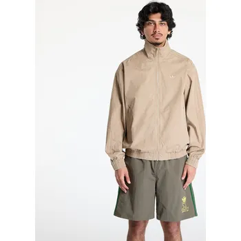 Pánská softshellová bunda Bunda adidas Woven Firebird Tracksuit Jacket Brown/ Blanch Cargo XXL