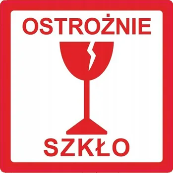 Samolepící etiketa Samolepicí etiketa T-Pack Opatrně sklo 100 x 100 mm papír 500 ks