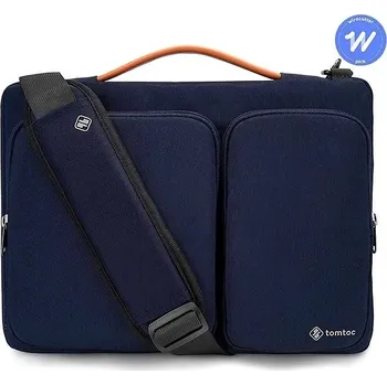 brašna na notebook tomtoc Messenger – 16'' MacBook Pro 2019, tmavě modrá