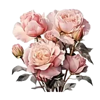 Nažehlovací obrázek - kytice II (9,0 x 9,0 cm)