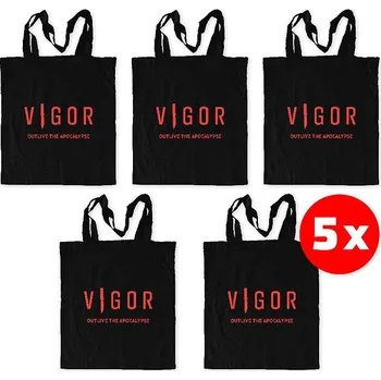 Vigor Eco - Friendly Shopping Bag Black 5 ks - taška