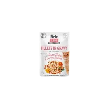 Krmivo pro kočku Brit Care Cat kaps. Fillets in Gravy with Tender Turkey & Savory Salmon 85 g