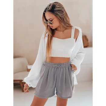 Dámské kraťasy Dámské kraťasy DSTREET RELAX TIME SVĚTLE ŠEDÁ XXL