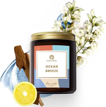 Svíčka Renovality Ocean Breeze – sójová svíčka 250 ml