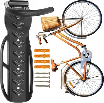 Věšák Nástěnný držák na kolo Hurtnet, nosnost 25 kg, černý