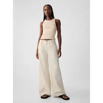 GAP Džíny UltraSoft Baggy - Dámské GAP krémová 3331557