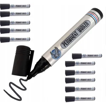 PERMANENTNÍ POPISOVAČ SADA POPISOVAČŮ 12 KUSŮ ČERNÁ