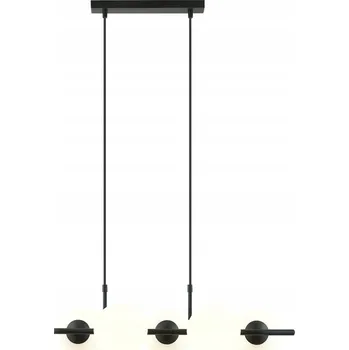 Emibig RORY 6 OPAL Závěsné svítidlo Ocel lakovaná sklo Černá 10W MAX