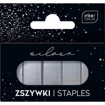 Interdruk Kancelářské sponky 24/6 1000ks stříbrné