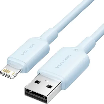 Datový kabel Vention USB 2.0 Type-A Male to Lightning Male 2.4A Cable 1M Blue PVC Type
