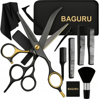 Kadeřnické nůžky Kadeřnické nůžky na vlasy PROFESIONÁLNÍ ZESTAW FRYZJERSKI XL EFILAČNÍ NŮŽKY