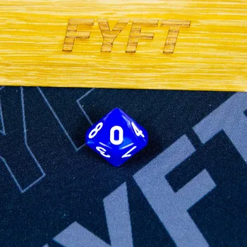 Příslušenství k deskovým hrám D10 Hrací kostka - desetistěnná dice do deskových a RPG her Barva: Modrá