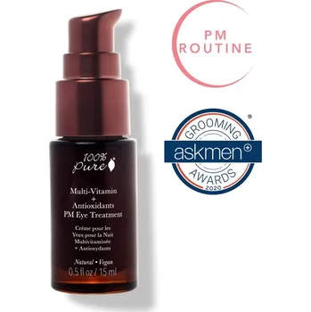 Pleťové sérum 100% Pure Oční noční sérum Multivitamín a antioxidanty 15 ml