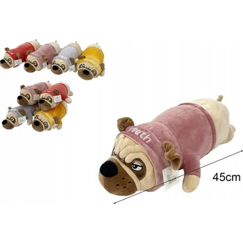 plyšák PLYŠOVÝ PES MRTVOLKA, ležící, 45 cm