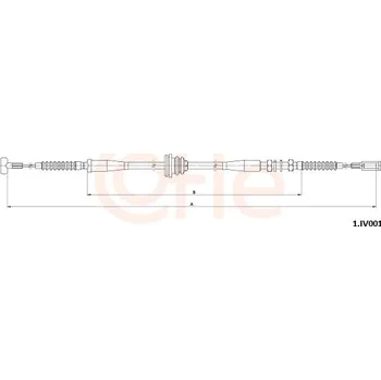 Lanko parkovací brzdy Lanko ruční brzdy COFLE 1.IV001