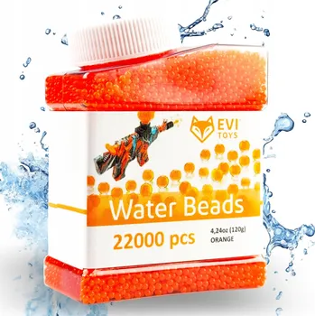 Dětská zbraň Hydrogelové kuličky do pistole EVI 7-8 mm oranžové 22000 ks