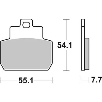 Brzdová destička Sada brzdových destiček, vždy 4 kusy v sadě BREMBO 07061
