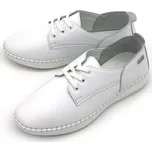 Dámské kožené polobotky L0206-03 Looke bílé Barva: Bílá, Velikost: 39