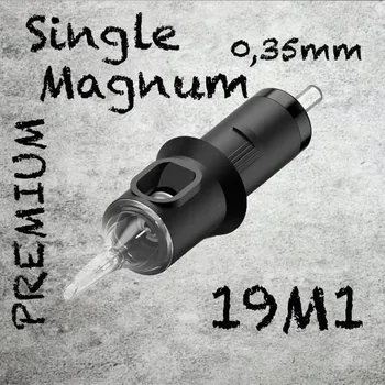 Tetování 19M1 PREMIUM CARTRIDGE 0,35MM SINGLE MAGNUM 1KS N3