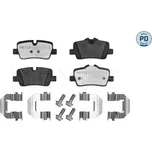 Sada brzdových destiček, vždy 4 kusy v sadě MEYLE 025 214 2117/PD