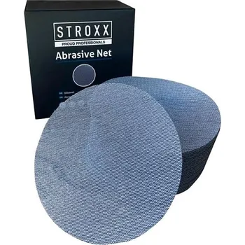 Brusný papír STROXX Brusné papíry Abranet, zrnitost 240, průměr 150 mm, 50 ks/bal