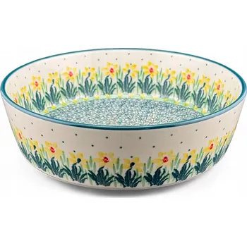 Miska jednoduchá Narcisy narcisy 19 cm dek. 2777Q Keramika Bolesławiec