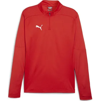 Pánské tričko Pánské triko PUMA TEAMFINAL TRAINING 1/4 ZIP T 658551_01 PUMA RED/PUMA SILVER XL