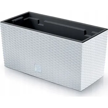 Bílý plast Květináč Prosperplast 39,5 cm x 18,5 x 19,5 cm