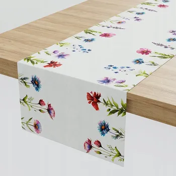 Prostěradlo KVĚTINY POLNÍ Běžec MILAS obšitý lemem, 38x160cm, barva 001