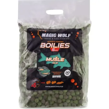 Boilies Magic Wolf Mušle 20 mm/5 kg