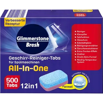 Tableta do myčky GLIMMERSTONE BRESH TABLETY/KAPSLE DO MYČKY 12v1 XXL 500 ks