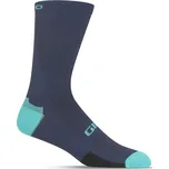 Ponožky GIRO HRC Team Phantom Blue/Screaming Teal M