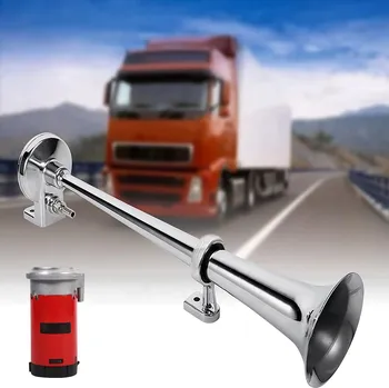 Houkačka FANFÁRA KLAKSON PRO TIR, HLASITÝ PNEUMATICKÝ SIGNÁL S KOMPRESOREM 150dB