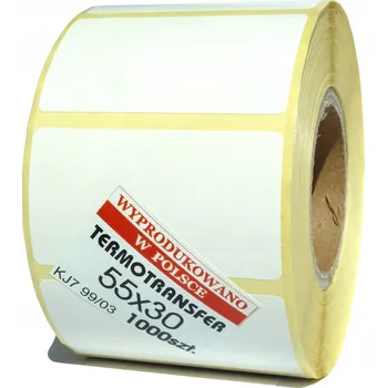 Samolepící etiketa Termotransferové etikety 55x30 se SILNÝM lepidlem - Zebra