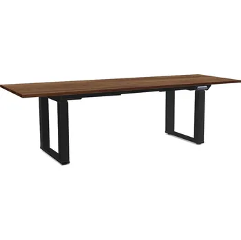 Psací stůl Výškově nastavitelný stůl OfficeTech Strong 240 x 80 cm, černá podnož, dub silverjack