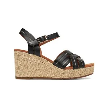 Dámské polobotky Espadrilky Clarks Sabina Strap 26181462 Černá 41