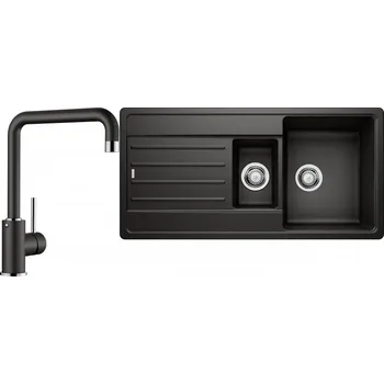 Granitový dřez Set RS Blanco Legra 6 S + Blanco Mili (antracit + antracit)