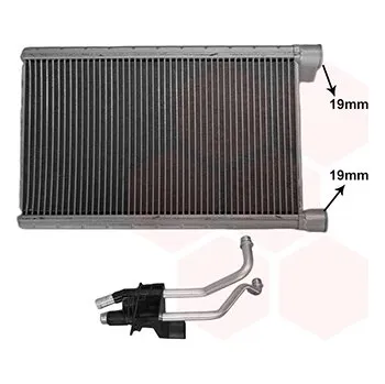 Výměník tepla Výměník tepla pro vnitřní vytápění VAN WEZEL 06016702