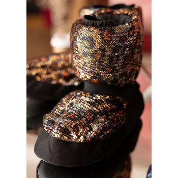 Dámská sálová obuv Grand Prix,Grand Prix Booties flitry UWAU09x, hnědé flitry 39.40