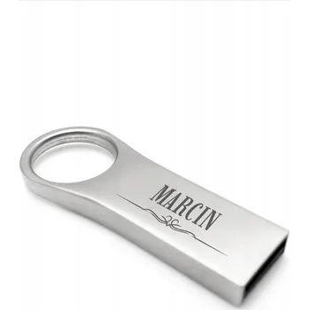 USB flash disk Flash disk MemoRabbit Mini flash disk DS-0829 s velkým otvorem + GRAVÍROVÁNÍ 16 GB USB 2.0 stříbrný