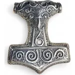 Drakkaria HAVRANÍ THOROVO KLADIVO, stříbrný přívěsek, Ag 925, 18 g