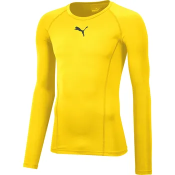 Pánské tričko Pánské funkční triko PUMA LIGA BASELAYER TEE LS 655920_06 CYBER YELLOW XXL