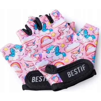 Cyklistické rukavice Cyklistické rukavice Bestif XS/S růžové