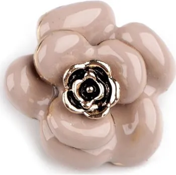 Brož Brož květ Varianta: 5 béžová, Balení: 1 ks