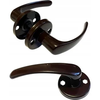 Dveřní kování Dveřní klika SEGER KRÁTKÁ ČERNÁ (interiérová)