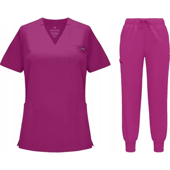 Dámská zdravotnická souprava SCRUB UNIFORM, MODEL REMEDY, BARVA RŮŽOVÁ, VELIKOST S